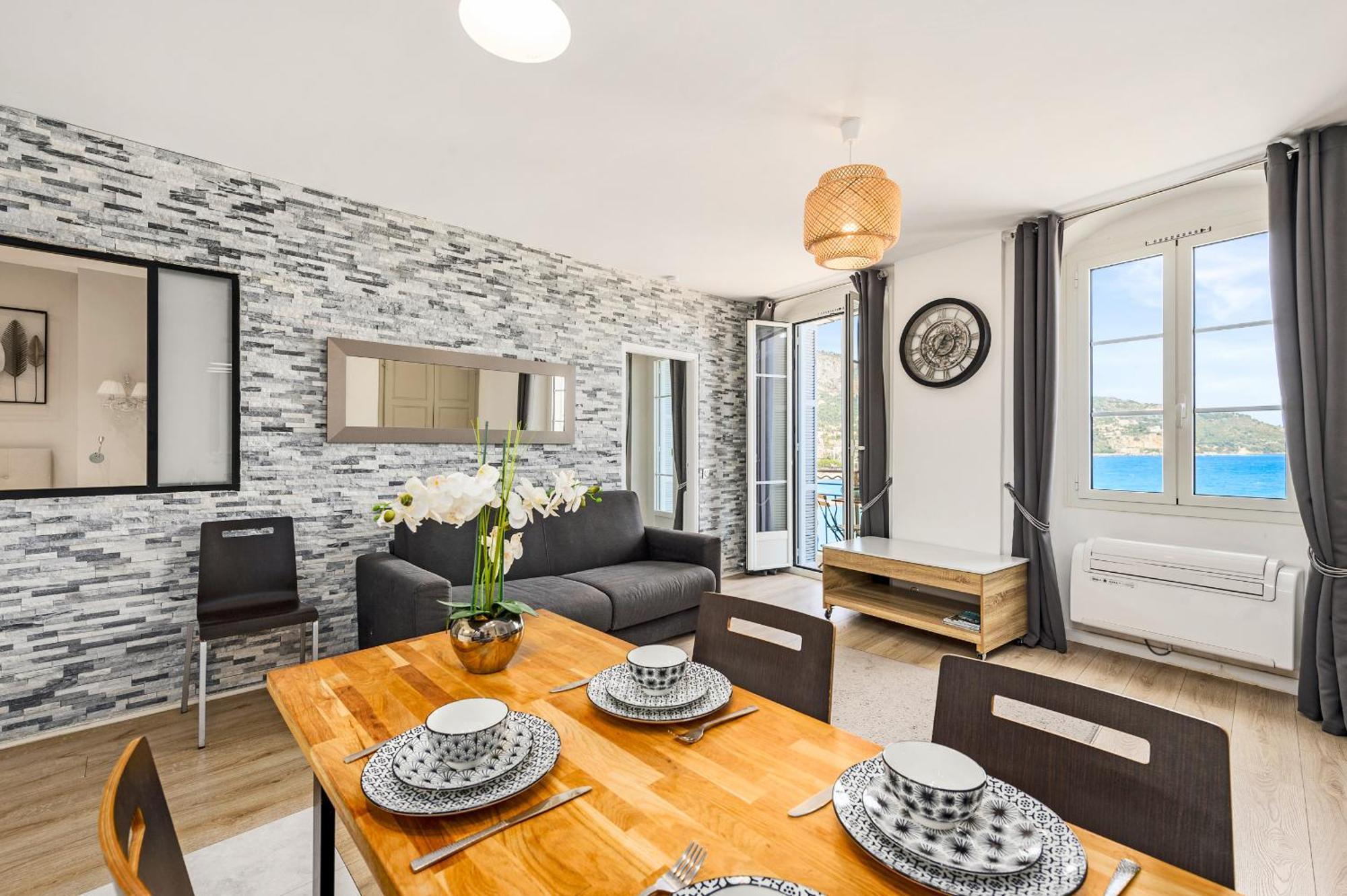 Rue Longue Vue Mer, Spacieux, Rénové Menton Extérieur photo